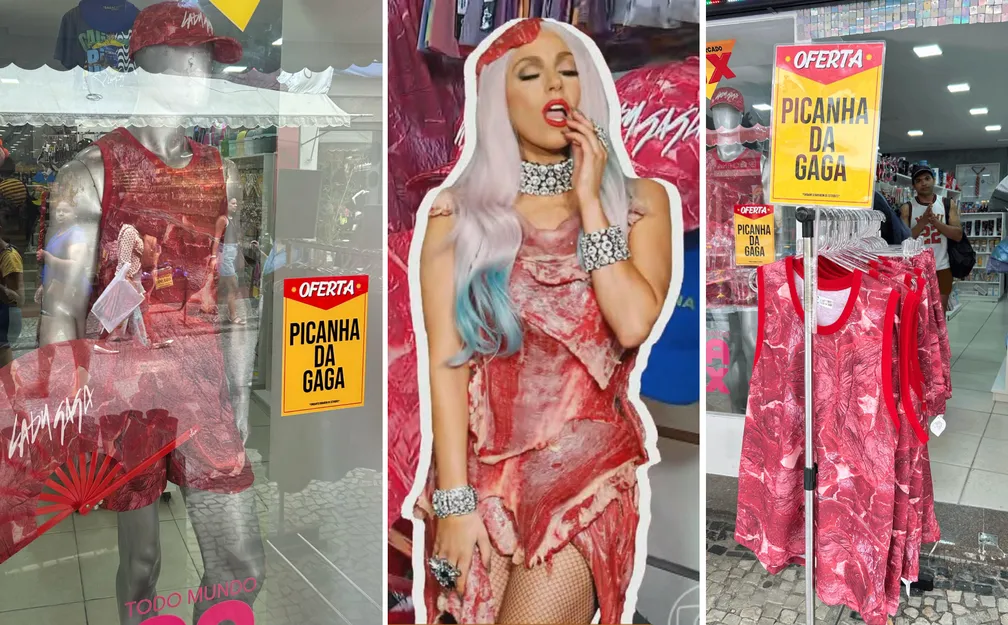 O boom do comércio: "Picanha da Gaga" e looks icônicos