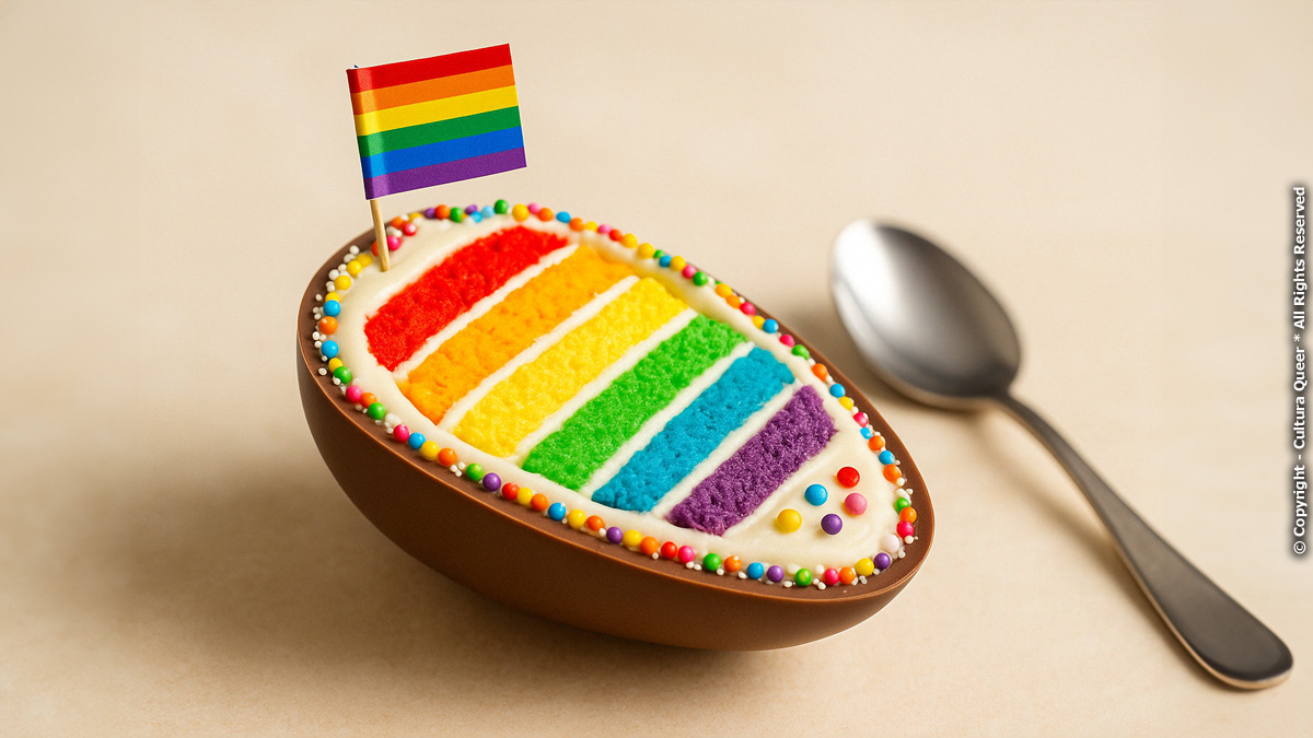 Ovo de Colher - Ovo Rainbow Cake