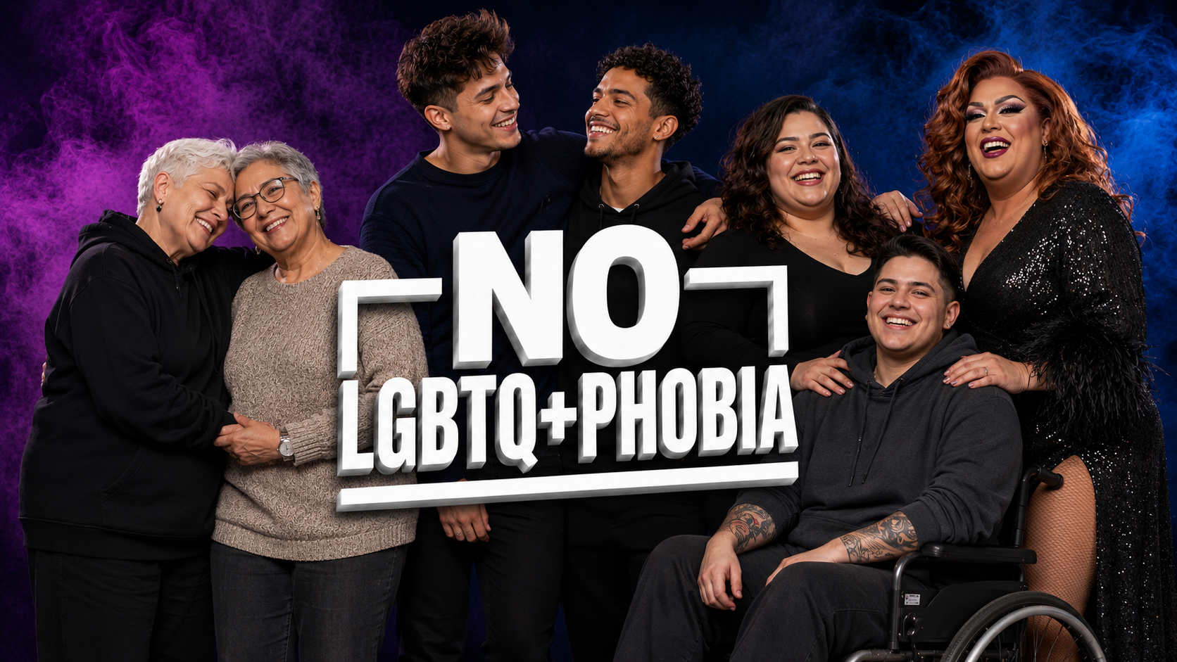 Pride is not a threat awareness campaign against LGBTQ+phobia